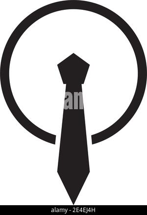 Tie logo icon design vector illustration template Stock Vector