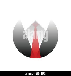 Vector businessman in gradient style. Digital art Stock Vector