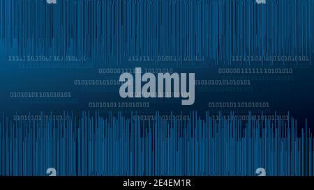 Waves, lines, technology, security, background Stock Vector