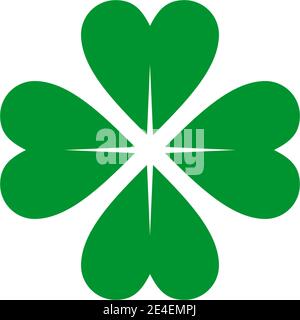 Clover leaf icon logo design inspiration vector template Stock Vector
