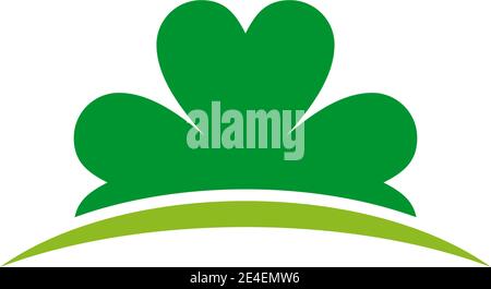 Clover leaf icon logo design inspiration vector template Stock Vector