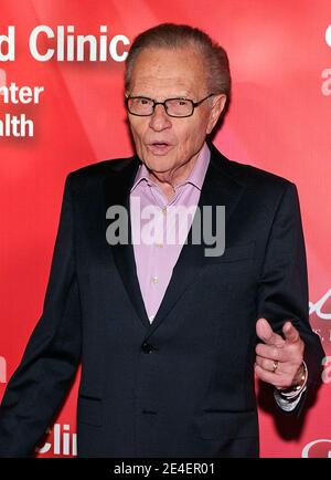 Feb. 18, 2012 - Las Vegas, Nevada, U.S. -  Television host Larry King arrives at the Keep Memory Alive foundation's Power of Love Gala celebrating Muhammad Ali's 70th birthday at the MGM Grand Garden Arena on Saturday, Feb. 18, 2012, in Las Vegas. (Credit Image: © David Becker/ZUMA Wire) Stock Photo