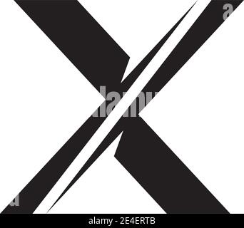 X letter initial icon logo design inspiration vector template Stock Vector