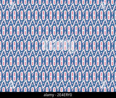 Geometry rhombus seamless Pattern. Blue pink seamless scandinavian pattern. Vector illustration. Stock Vector