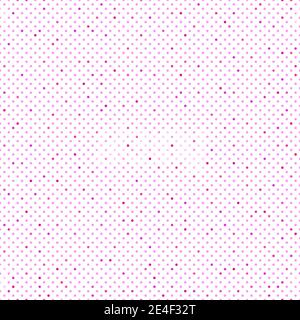 Abstract fashion polka dots background. White seamless pattern with pink textured circles. Template design for invitation, poster, card, flyer, banner Stock Vector