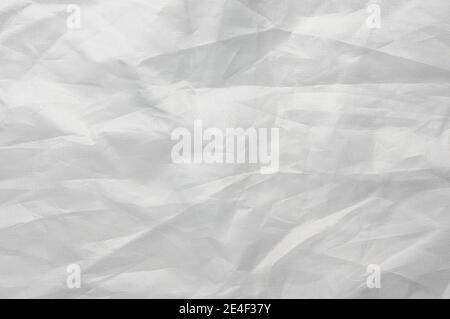 crumpled  white Nylon background, textured Stock Photo