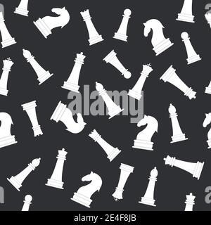 Seamless vector illustration on the theme of chess Stock Vector