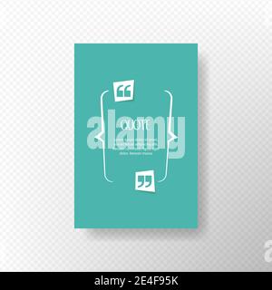 Quote text bubble. Commas, note, message and comment Design element Stock Vector