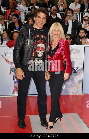 Lou Ferrigno and wife Carla Ferrigno arriving for the premiere of Sony Pictures' 'This Is It' held at Nokia Theatre in Downtown Los Angeles, CA, USA on October 27, 2009. Photo by Lionel Hahn/ABACAPRESS.COM Stock Photo