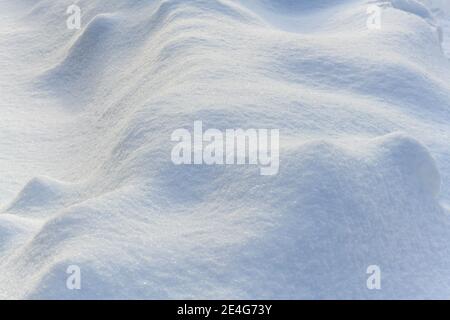 pure white untouched snow shapes - background for your concept Stock Photo
