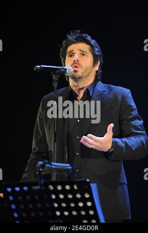 Patrick Fiori performs at the Leman Theater in Geneva, Switzerland on November 6, 2009. Photo by Loona/ABACAPRESS.COM Stock Photo