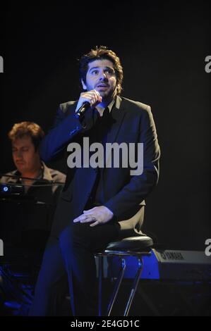 Patrick Fiori performs at the Leman Theater in Geneva, Switzerland on November 6, 2009. Photo by Loona/ABACAPRESS.COM Stock Photo