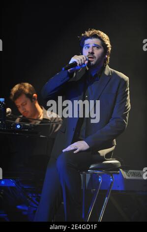 Patrick Fiori performs at the Leman Theater in Geneva, Switzerland on November 6, 2009. Photo by Loona/ABACAPRESS.COM Stock Photo