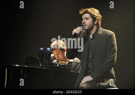 Patrick Fiori performs at the Leman Theater in Geneva, Switzerland on November 6, 2009. Photo by Loona/ABACAPRESS.COM Stock Photo