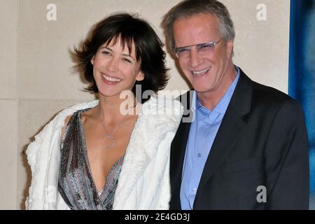 Actress Sophie Marceau and actor Christophe Lambert pose prior to the premiere of their film 'L'Homme De Chevet', held at the cinematheque, Paris, France, on November 9, 2009. Photo by Nicolas Genin/ABACAPRESS.COM Stock Photo