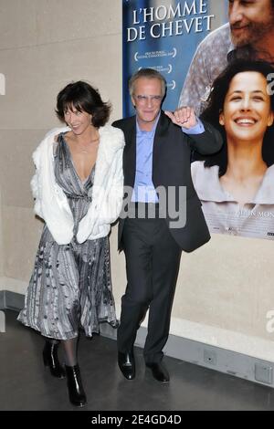 Actress Sophie Marceau and actor Christophe Lambert pose prior to the premiere of their film 'L'Homme De Chevet', held at the cinematheque, Paris, France, on November 9, 2009. Photo by Nicolas Genin/ABACAPRESS.COM Stock Photo