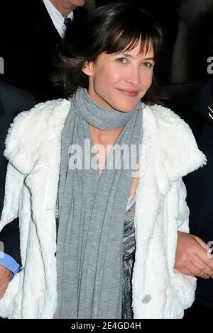 Actress Sophie Marceau and actor Christophe Lambert pose prior to the premiere of their film 'L'Homme De Chevet', held at the cinematheque, Paris, France, on November 9, 2009. Photo by Nicolas Genin/ABACAPRESS.COM Stock Photo