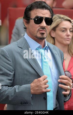 Actor Sylvester Stallone attends the 'Jaeger-LeCoultre Glory To The Filmmaker Award' photocall at the Palazzo del Casino during the 66th Venice Film Festival on September 12, 2009 in Venice, Italy. Photo by Nicolas Genin/ABACAPRESS.COM Stock Photo