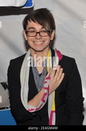 Designer Christian Siriano attends the American Eagle Outfitters flagship store preview party in Times Square in New York City, NY, USA on November 17, 2009. Photo by Slaven Vlasic/ABACAPRESS.COM Stock Photo