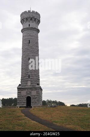 Memorial to Col. John T. Wilder at the Chickamauga Battlefield inGeorgia. Stock Photo