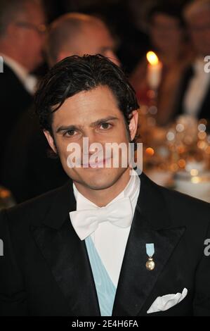 Prince Carl Philip attending the Nobel Foundation Prize Banquet 2009 at the Town Hall in Stockholm, Sweden on December 10, 2009.Photo by Thierry Orban/ABACAPRESS.COM Stock Photo