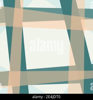 Multicolored background. Geometric frame, light field for text or picture. Abstract teal, pale apricot template for book cover, mockups. Vector EPS10 Stock Vector