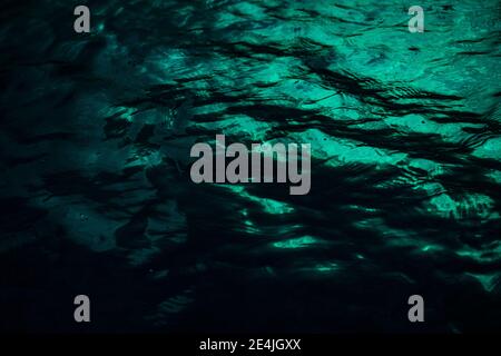 Turquoise sea surface Stock Photo