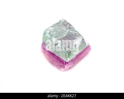 Fluorite stone isolated on white background Stock Photo