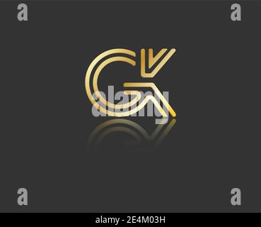 Gold stylized lowercase letters T and D with reflection connected by a ...