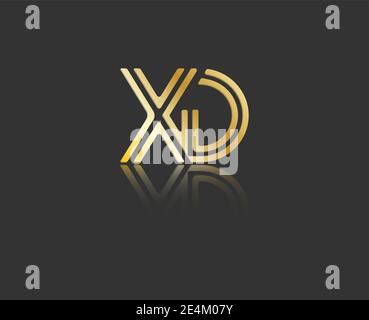 Gold stylized lowercase letters G and T with reflection connected by a ...