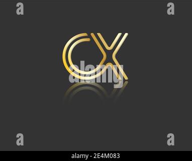 Gold stylized lowercase letters T and K with reflection connected by a ...