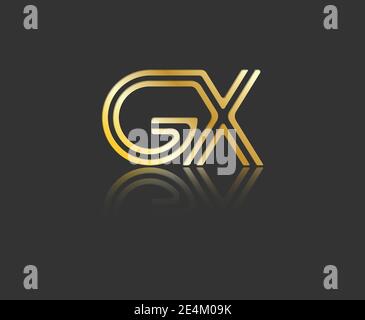 Gold stylized lowercase letters C and T with reflection connected by a ...