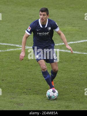 Sandhausen, Deutschland. 24th Jan, 2021. firo: 24.01.2021 Soccer: Soccer: 2nd Bundesliga season 2020/21 SV Sandhausen - VfL Bochum, Anthony Losilla, individual action | usage worldwide Credit: dpa/Alamy Live News Stock Photo