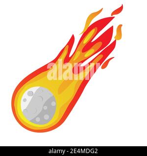 Meteor vector illustration Stock Vector