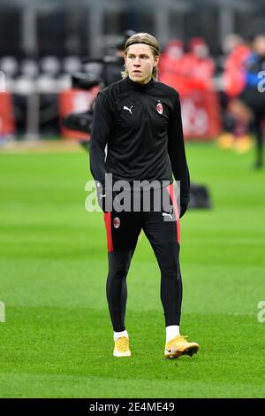 Jens Hauge during Serie A match between Milan v Torino, in Milan, on ...