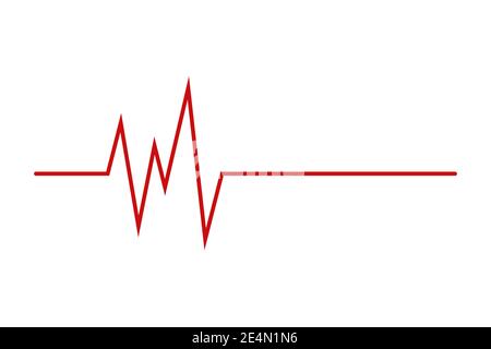 vector image of cardiogram icon on white background. EPS10 Stock Vector