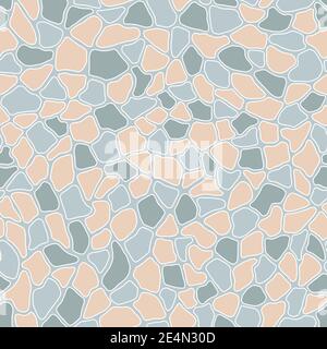 Terrazzo modern trendy colorful seamless pattern.Abstract creative backdrop with chaotic small pieces irregular shapes.Ideal for wrapping paper,textil Stock Photo