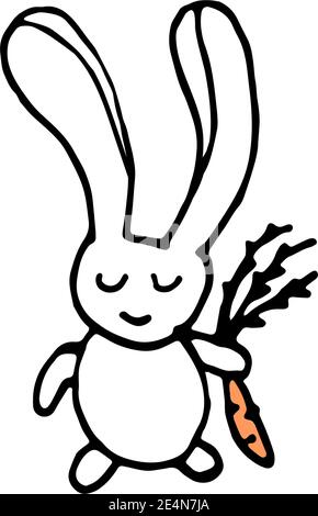 the Easter bunny litle rabbit Stock Vector