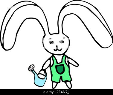the Easter bunny litle rabbit Stock Vector