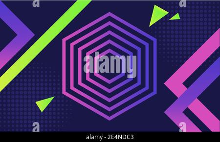 Ultra violet geometrical abstract background modern hipster futuristic graphic. Stock Vector