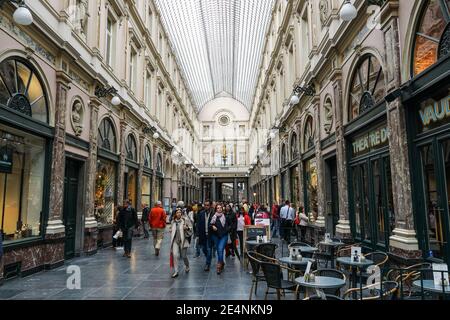 Royal Gallery of Saint Hubert in Brussels, Belgium Stock Photo