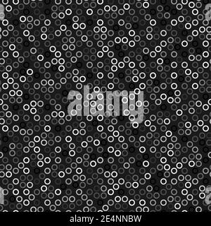 Seamless Ring Background Texture. Abstract Monochrome Pattern Stock Vector