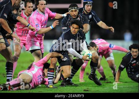 Bristol's Josh Taumalolo during the European Cup Rugby Union match, Stade-Francais vs Bristol at Jean Bouin stadium in Paris, France on January 11, 2008. Paris won 19-11. Photo by Gouhier-Taamallah/Cameleon/ABACAPRESS.COM Stock Photo