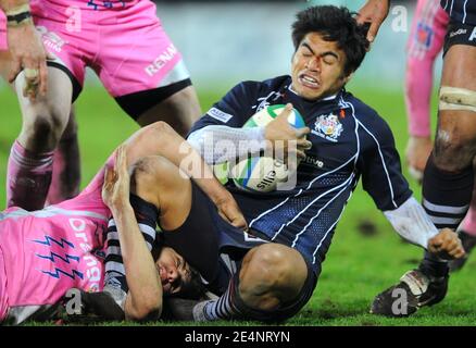 Bristol's Josh Taumalolo during the European Cup Rugby Union match, Stade-Francais vs Bristol at Jean Bouin stadium in Paris, France on January 11, 2008. Paris won 19-11. Photo by Gouhier-Taamallah/Cameleon/ABACAPRESS.COM Stock Photo