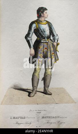 Matthias Corvinus Litho. Stock Photo