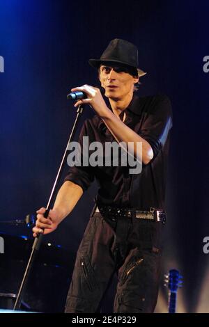 French singer Mano Solo performs live on stage at the Rex in Paris, France, on April 3, 2007. Photo by DS/ABACAPRESS.COM Stock Photo
