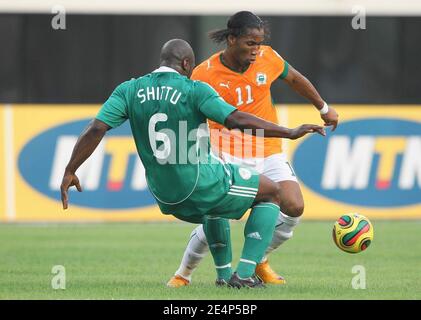 Ivory Coast's captain Didier Drogba during the African Cup of Nations soccer match, Ivory Coast vs Nigeria in Sekondi, Ghana on January 21, 2008. Ivory Coast defeated Nigeria 1-0. Photo by Steeve McMay/Cameleon/ABACAPRESS.COM Stock Photo