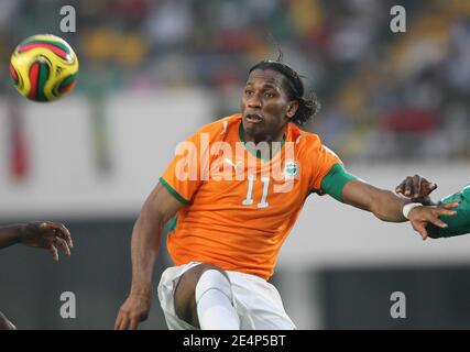 Ivory Coast's captain Didier Drogba during the African Cup of Nations soccer match, Ivory Coast vs Nigeria in Sekondi, Ghana on January 21, 2008. Ivory Coast defeated Nigeria 1-0. Photo by Steeve McMay/Cameleon/ABACAPRESS.COM Stock Photo