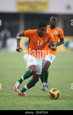 Ivory Coast's Keita Abdul Kader in action during the African Cup of Nations soccer match, Ivory Coast vs Benin in Sekondi, Ghana on January 25, 2008. Ivory Coast defeated Benin 4-1. Photo by Steeve McMay/Cameleon/ABACAPRESS.COM Stock Photo
