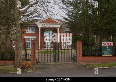 bishops avenue. Millionaire row.  Luxury house London Stock Photo